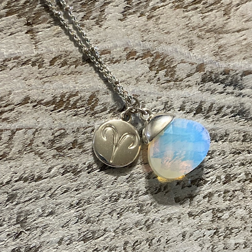 Avon Zodiac Aries Pendant Necklace Silver Chain